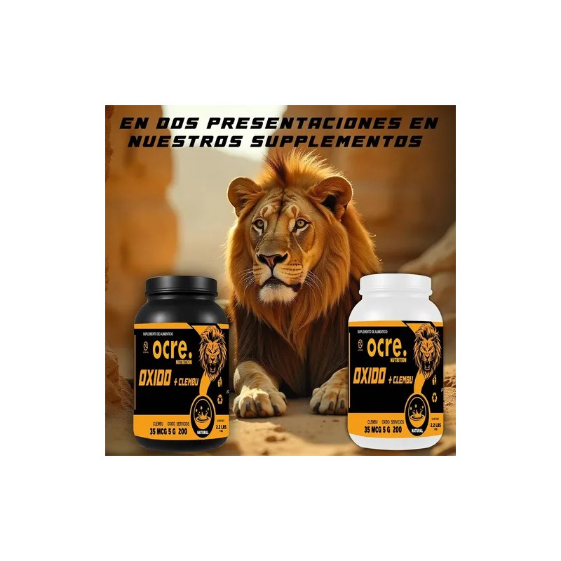 Óxido Nítrico + Clembuterol Ocre Nutrition 1 Kg Pre-entreno