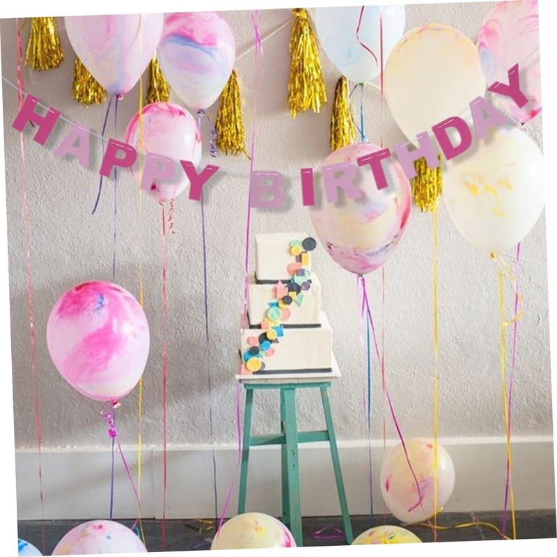 jojofuny 2pcs Birthday Party Bunting Wedding Bunting Tool Vintage Style