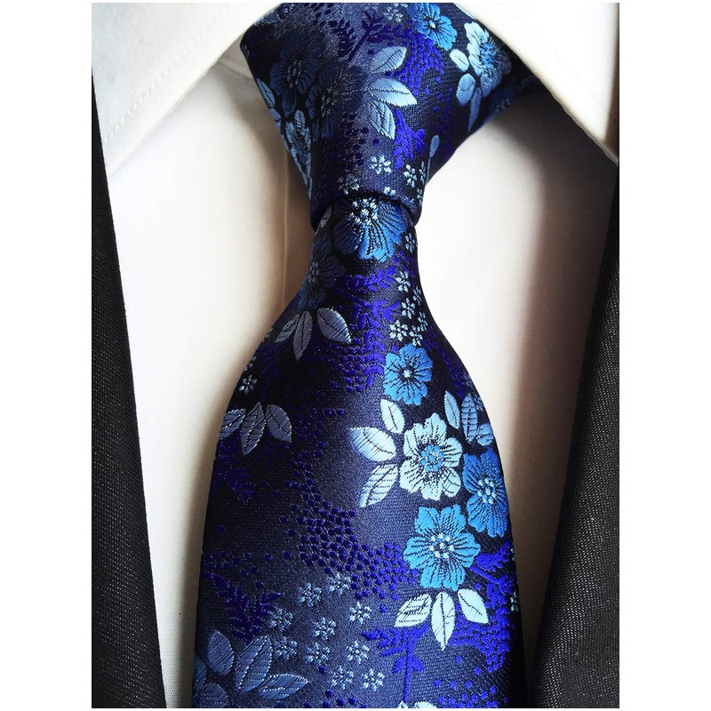 Corbatas de boda de lujo para hombre con estampado floral