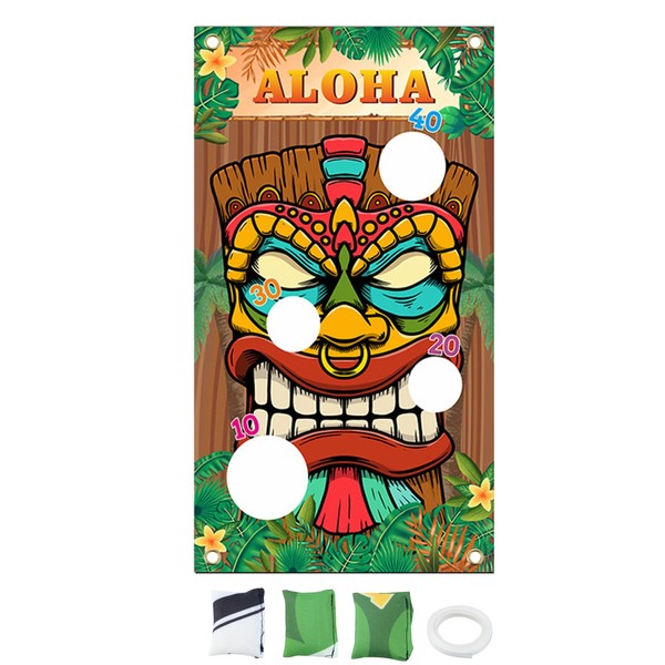 Hawaiian Bean Bag Toss Game Banner Hawaii Toss Game with