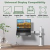UPGRAVITY White Laptop Desk Mount with Vented Tray for Notebook