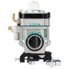 SIMPERAC 300486 Carburetor for Earthquake E43 Auger MD43 WE43 Edger MC4 Tiller Cultivator Eskimo Mako M43 43cc 51.7cc Engine