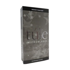 Túle Beauty Pack of 10 Microblades with Grip | .25mm 14 Curved Microblades with Memory Foam Grip