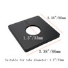 Tsnamay 2 Pcs Wall Split Flange, ABS Square Self-Adhesive Escutcheon
