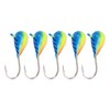 5 Pcs Ice Fishing Jigs Kit High Carbon Steel Ice