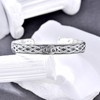 Lattd Tree of Life Bangle for Men 925 Sterling Silver