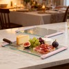 2PCS Glass Cutting Board with Silicone Grip, 80% Stronger Shatter