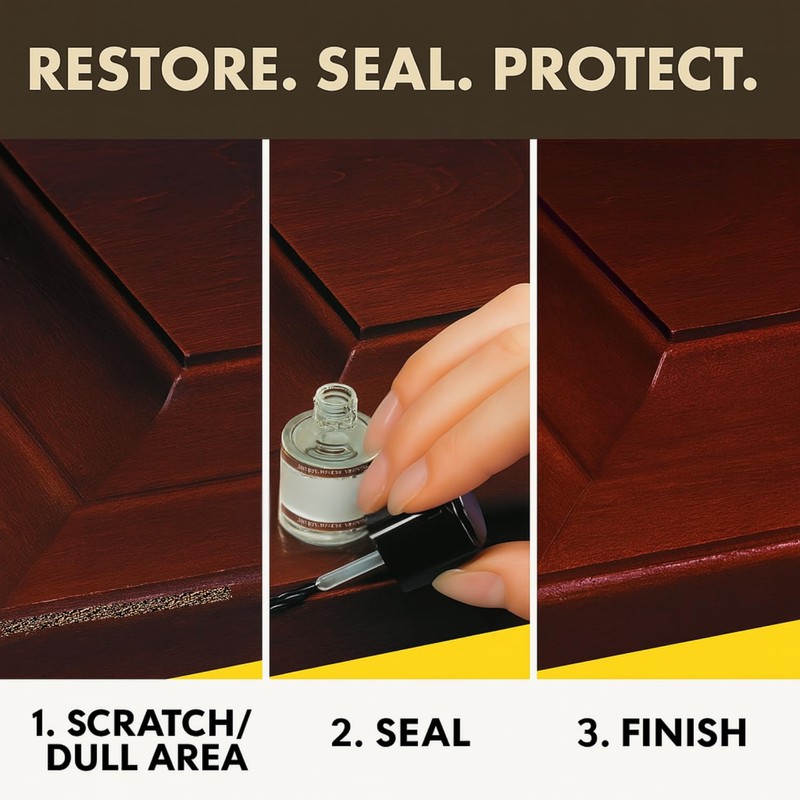 Trade Secret Crystal Clear Pro Finish, Furniture Repair Touch Up