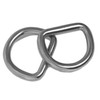 HEAVYTOOL D-Rings 40 mm x 6 mm Welded Stainless Steel