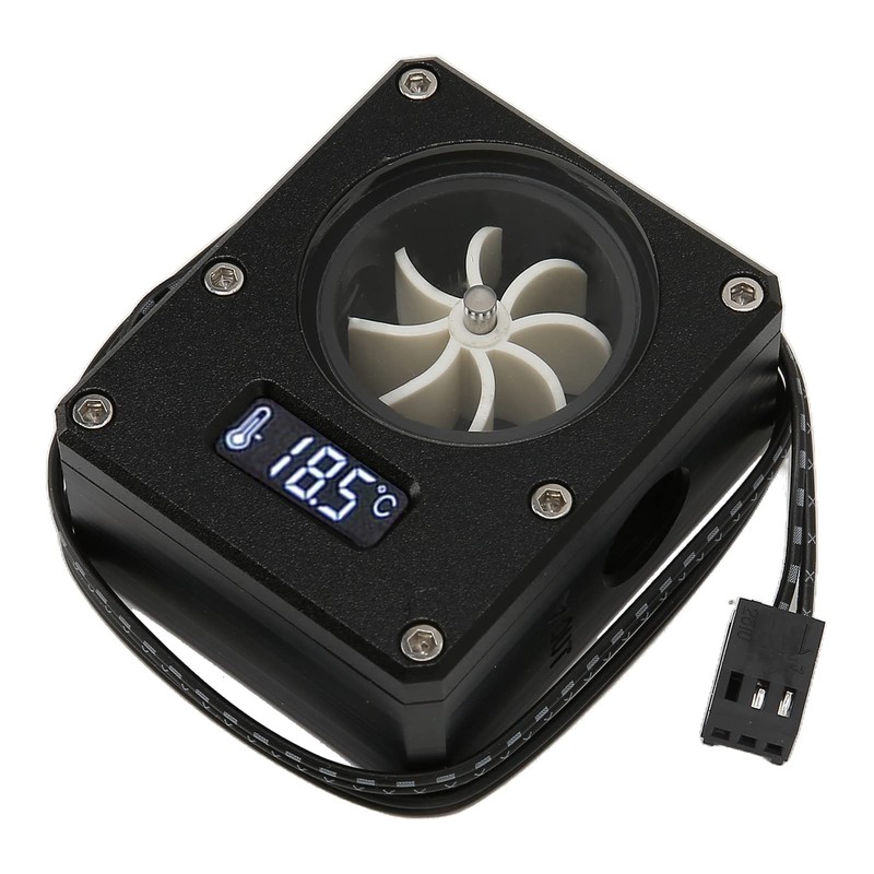 Annadue Water Flow Meter Display G1/4 Thread Speed Water Cooling