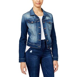 Jessica Simpson Pixie Long Sleeve Denim Jacket JEFFORD WASH BLUE X-Sm