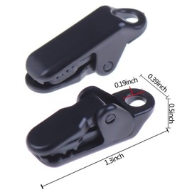 Warmshine 40pcs Small Clamp Tarp Sun Canopy Clamp Set Tarp Clamp Black Trap Clamp Pliers Pliers Claw Clasp Camping Clamp Tent Tight For Outdoor Use