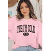 ASTANFY Yes Im Cold Sweatshirt Women Freezing Season Crewneck Sweatshirts