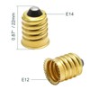 Qjaiune 20 Pack E14 to E12 Adapter Converter, European to