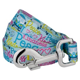 Country Brook Petz - Love and Peace Dog Leash - Groovy Collection with 10 Far Out Designs (4 Foot, 1/2 Inch Wide)