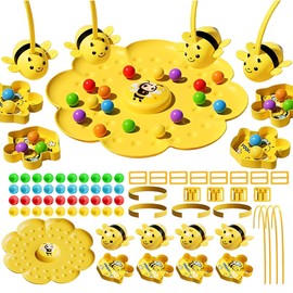 Montessori Magnetic Bee Toy from 2 Years - Fishing Game for 2-4 People Children from 6 Years