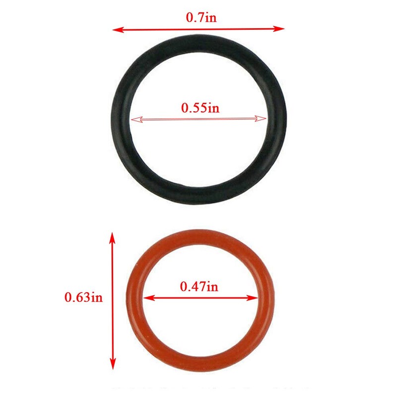 DSkoiph Power Steering Pump Rubber Inlet & Outlet O-Ring Seals