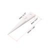 sourcing map Straight Pointed Ceramic Tips Replaceable Heat Resistance Non-Conductive