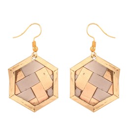 Touchstone Indian Bollywood Fashion Handcrafted Designer Jewelry Light Weight Earrings in Gold Or White Tone for Women., Metal, No Gemstone