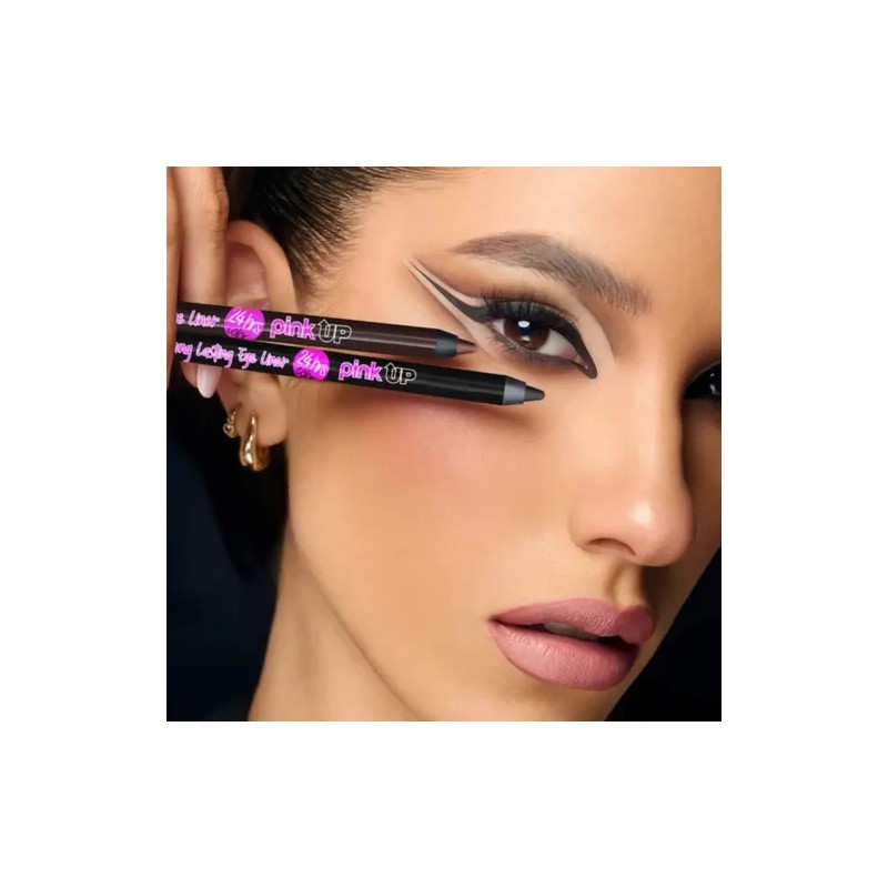 Delineador De Ojos Larga Duración Pink Up Color Negro
