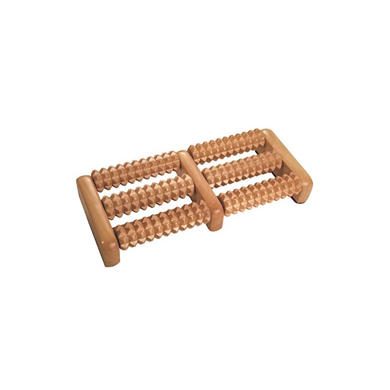 Croll and Denecke Wooden Foot Roller, 2 x 3 rolls