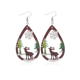 Stocking Stuffers Holiday Outfits for Women 2024 Christmas Earrings for Women Christmas Dangle Earrings Christmas Hat Santas Claus Deer Earrings Christmas Gifts