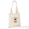 CafePress Live Learn Grow Tote Bag Reusable Natural Beige Canvas