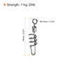 PATIKIL Cork Screw Swivel Snap, 10 Pack 24lb Stainless Steel