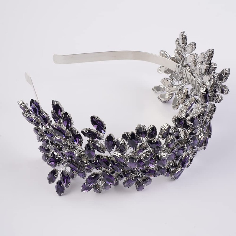 JWICOS Diadema de cristal para novia, accesorio para el cabello