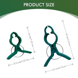 JLEivvi 2 PCS Plant Support Clips Sturdy Plant Trellis Clips Tomato Plant Support Secured Plastic Plant Clip for Climbing Plants Clear,Fixing Garden Plant(Green,2 Sizes)