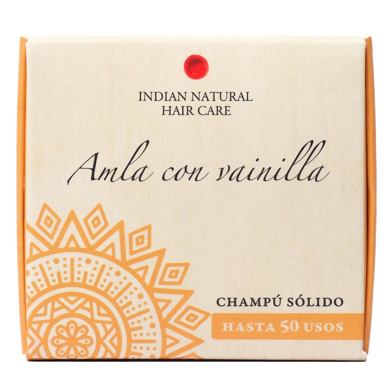 Amla con Vanilla Natural Solid Shampoo INDIAN NATURAL HAIR CARE