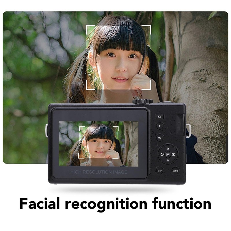 Digital Camera, 48MP, 1080P, 16X Digital Zoom, Anti-Shake Point and