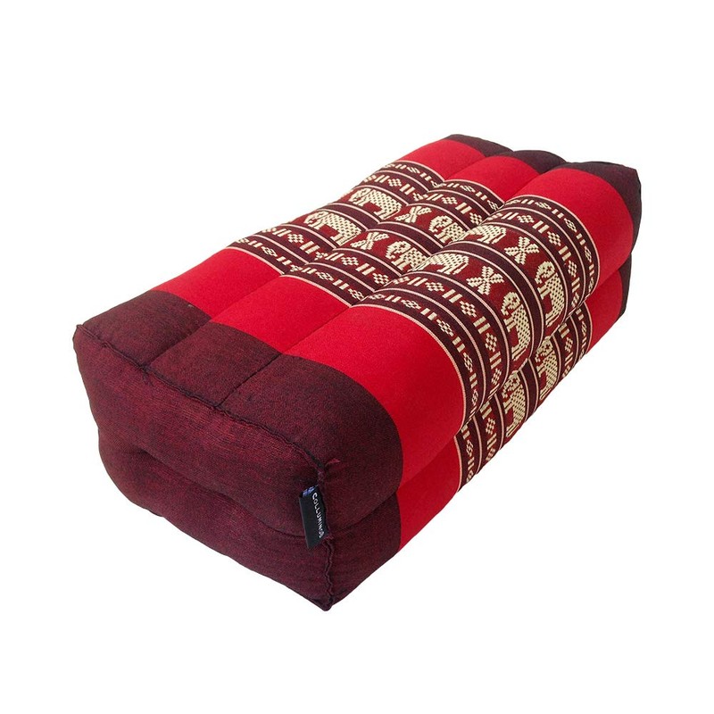 Traditional Thai Kapok Yoga Support Block Cushion Meditation Pillow size