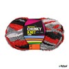 Yatsal Microfibre 3-Ply Chunky Knitting Yarn 100 g, Red Mix