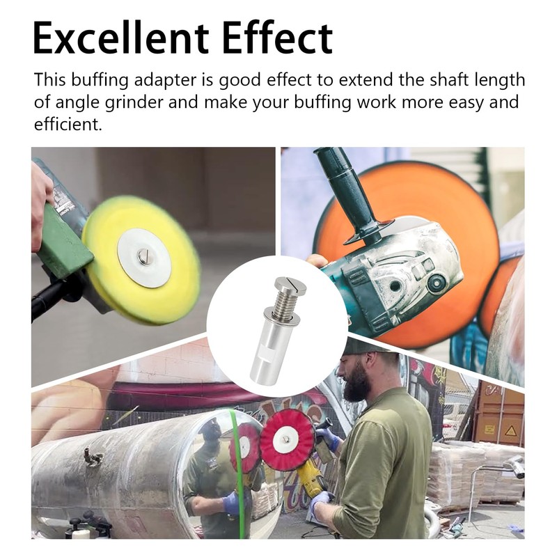 QZATTCAEN Airway Buffing Wheel Extension Shaft 2-1/4" L Angle Grinder