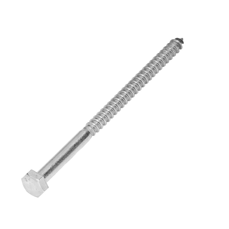 304 Stainless Steel Half Thread Bolt Wood Hex Lag Screws