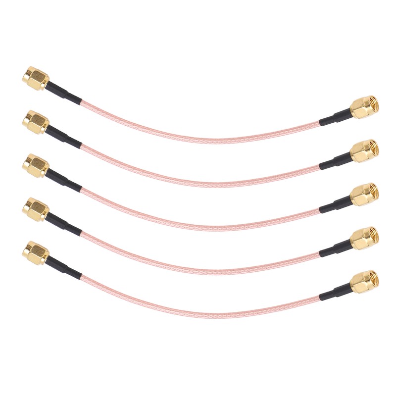 5Pcs RF Coaxial Cable SMA-J to SMA-J Audio Connector 2