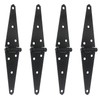 T Tulead Gate Hinges Black Shed Hinge Iron Strap Hinges
