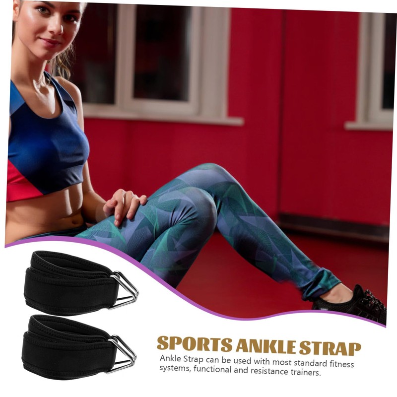 Kisangel Cable Machine Ankle Straps 1 Pair Ankle Bands for