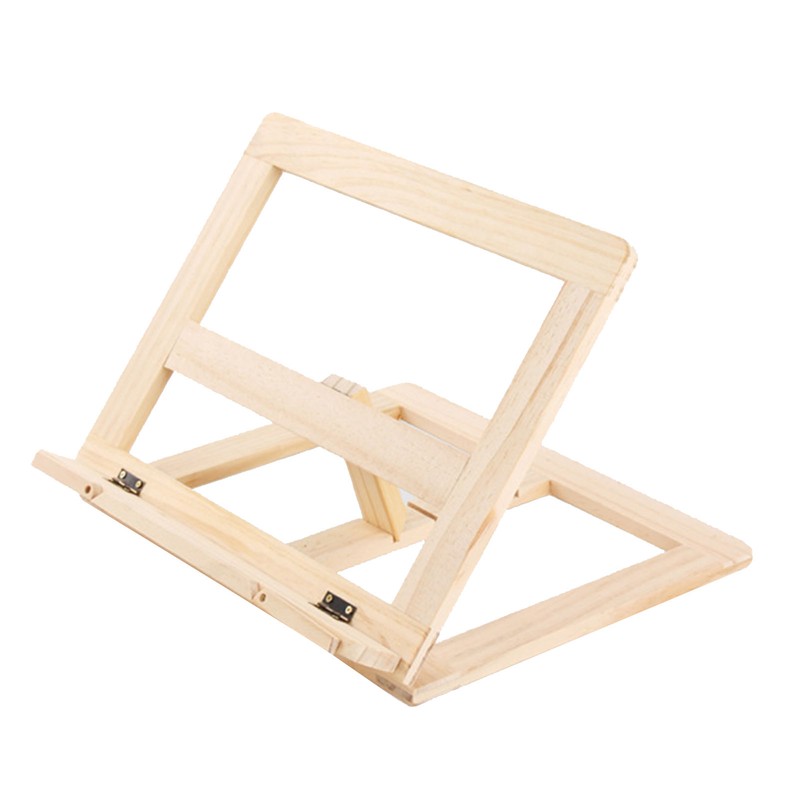 Wooden Book Stand Adjustable Book Holder Reading Stand Recipe Cookbook
