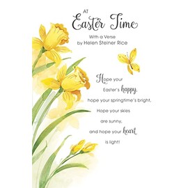 Easter Card Daffodils And Easter Poem