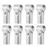 sourcing map 8Pcs T Pipe Clamp Connector, Structural Pipe Connector