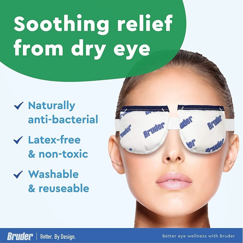 Bruder Moist Heat Eye Compress | Microwave Activated |Heat and