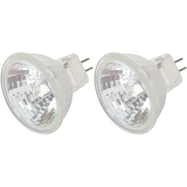 Simba Lighting 10 Watt 12 Volt MR11 Halogen Spotlight Bulbs (2 Pack) 2-Pin 110lm 30° Beam Angle for Accent, Track Light, and Fiber Optics, GU4 Bi-Pin Base, Glass Cover, Warm White 2700K Dimmable