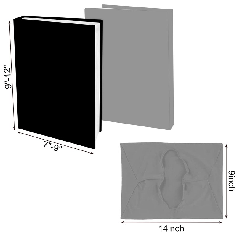 2 Pack Stretchable Jumbo Book Covers, Washable Durable Reusable Book
