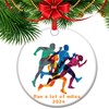 Run christmas ornament, running gifts, run Buddy gift, marathon gift,