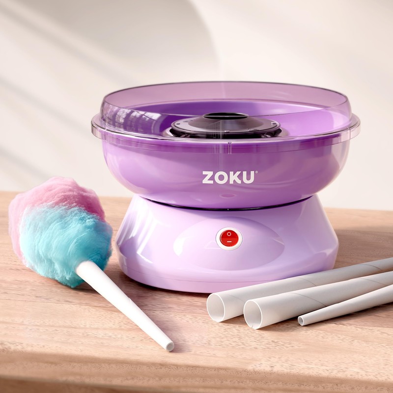 ZOKU Cotton Candy Maker, Countertop Cotton Candy Machine, Includes 10