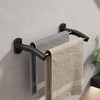 Dancrul Black Double Towel Bar, Hand Towel Racks for Bathroom