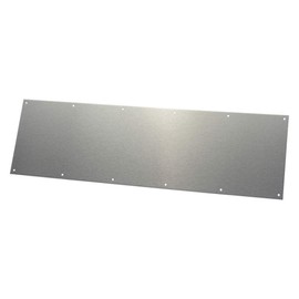 Door Protection Plate, SS, 8" H x 34" W