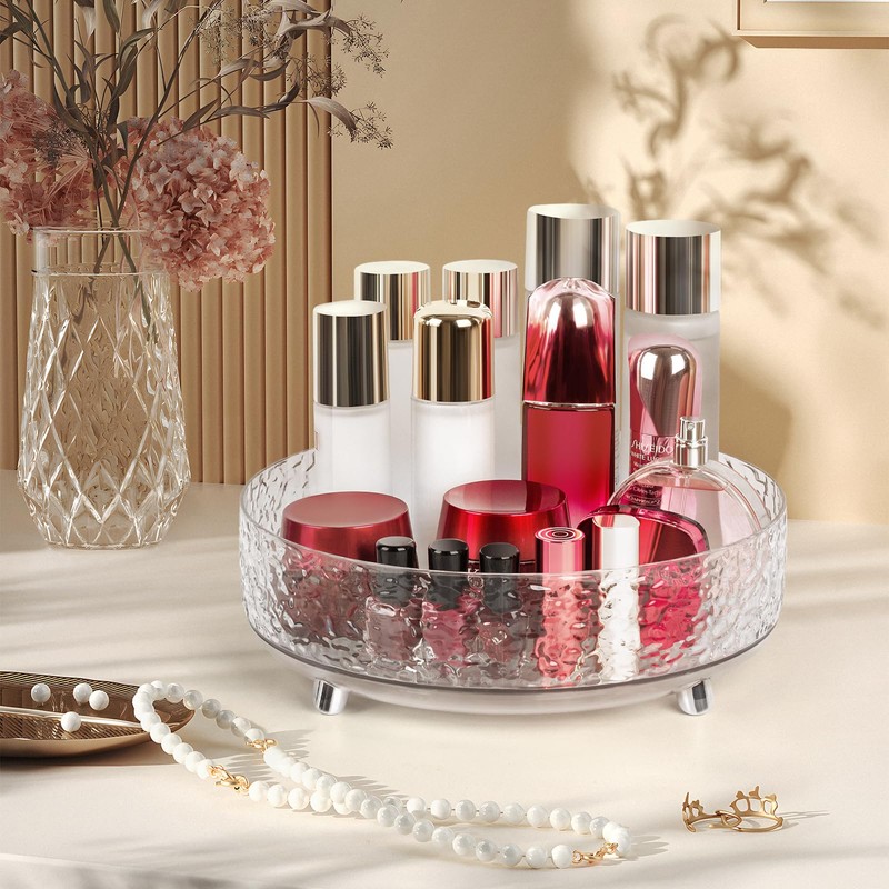 CECOLIC 360° Rotating Makeup Organizer, 11'' Lazy Susan Perfume Organizer